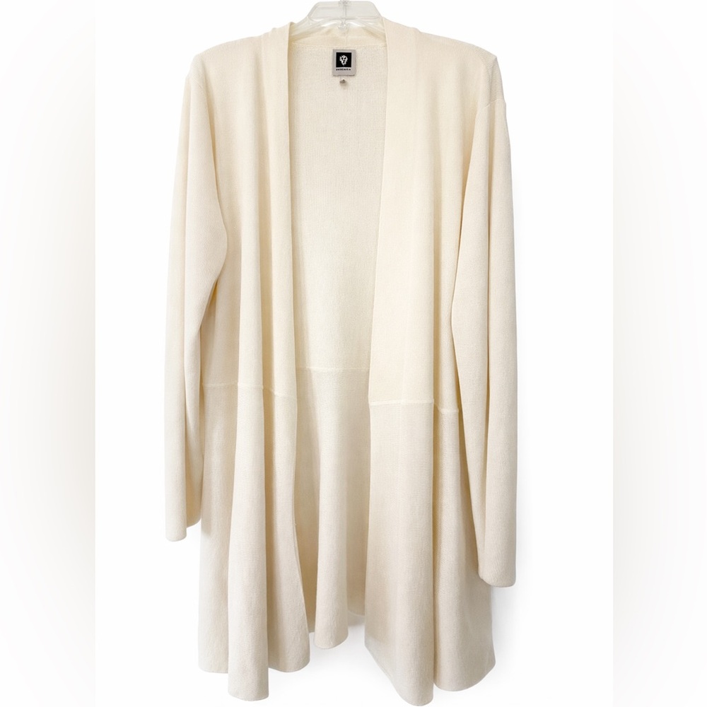 Anne Klein Cardigan Cream Ivory Open-Front size XL